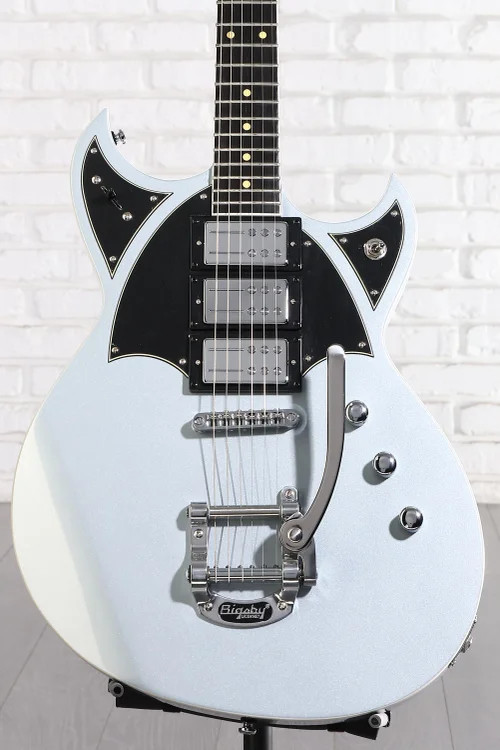 Reverend Reeves Gabrels Spacehawk Supreme Electric Guitar – Metallic Silver