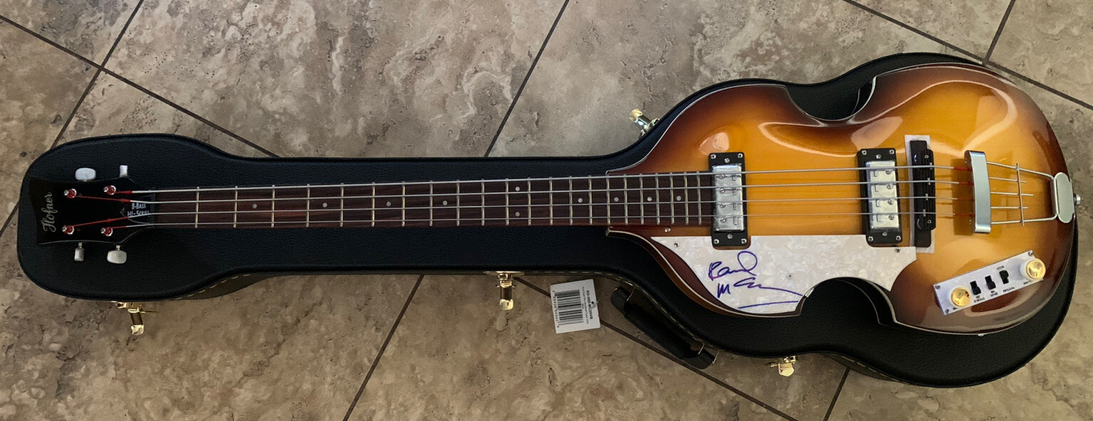 Paul McCartney Beatles Signed Autographed Hofner Bass Guitar Frank Caiazzo COA