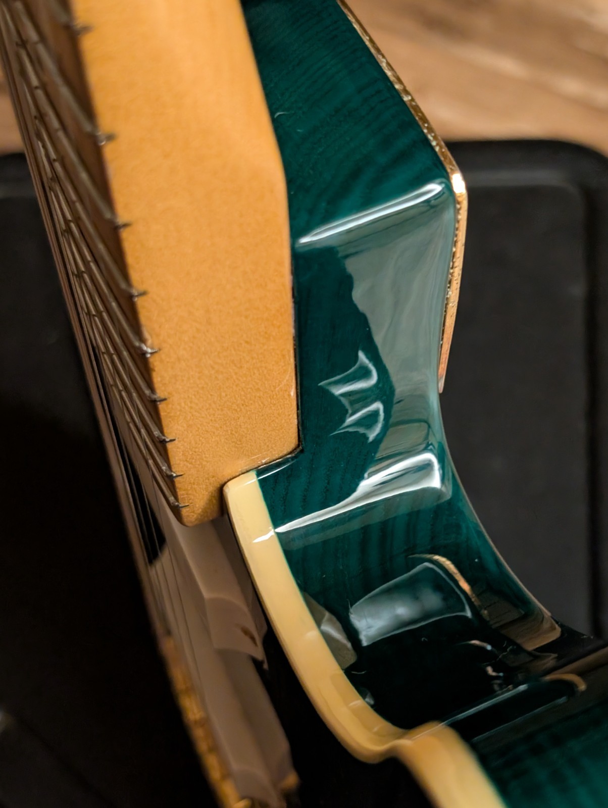 1983 Fender Telecaster Elite Gold Electric Guitar Trans Emerald Green W/HSC