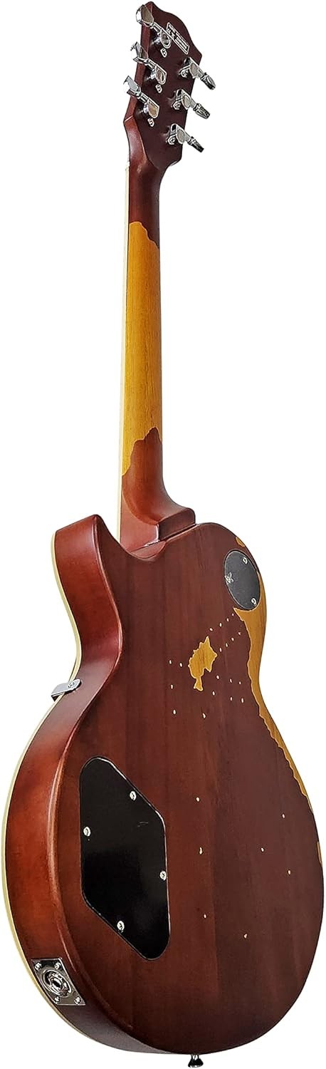 LP-Style Electric Guitar, Cherry Sunburst Relic