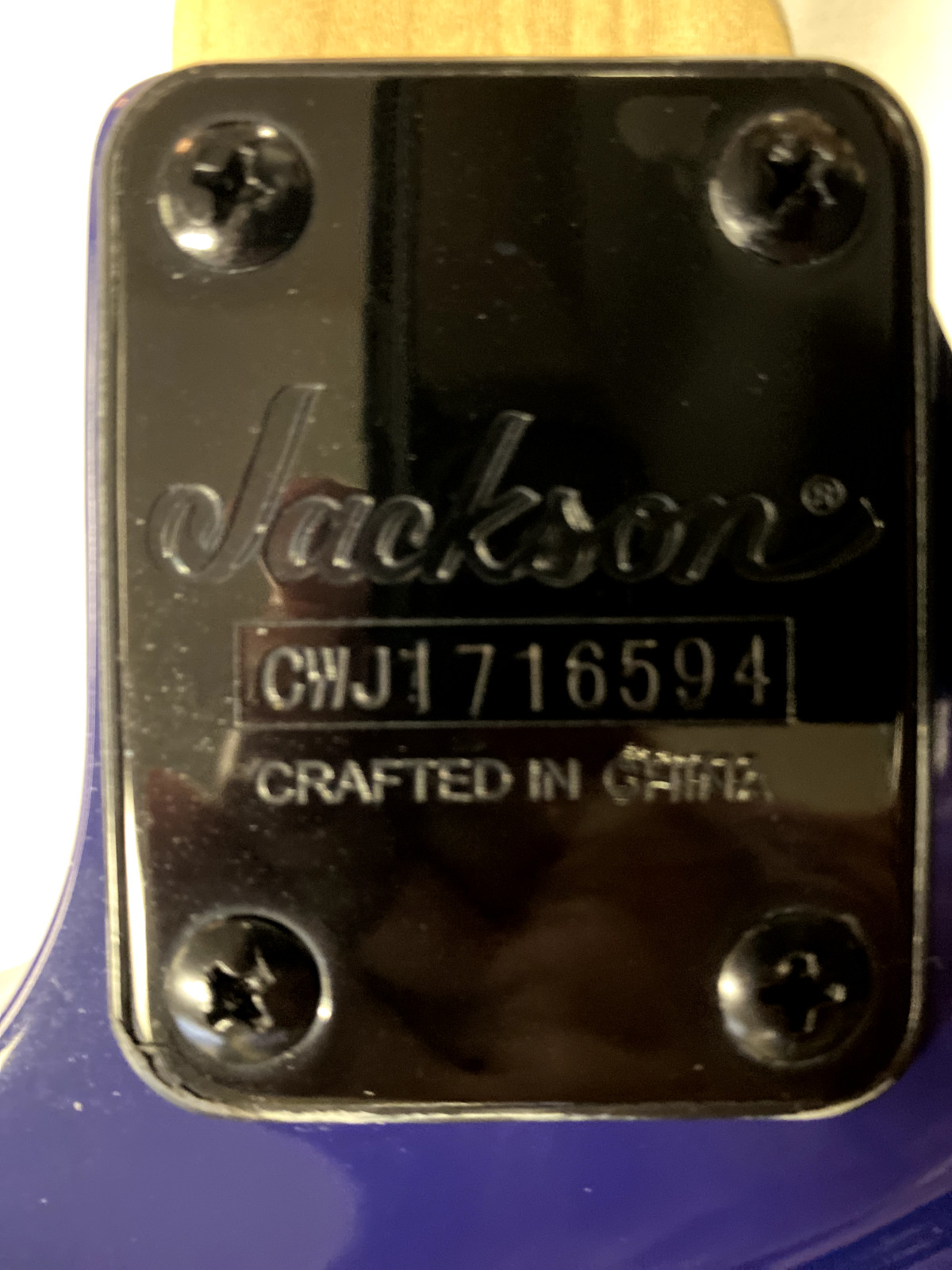Jackson JS34Q Dinky, DKA-M, QM, H/S/S pickup. Floyd Rose, Transparent Blue, WOW