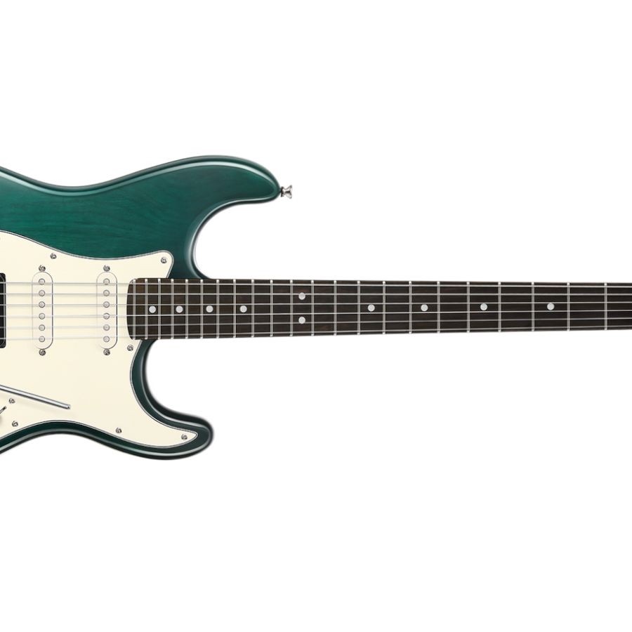 Used Donner Seeker Designer Series Aqua Green Solid Body Electric Guitar