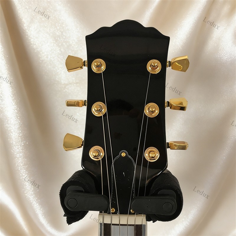 Natural Hollow Byrdland Electric Guitar 596mm H-H Pickups Archtop Gold Hardware