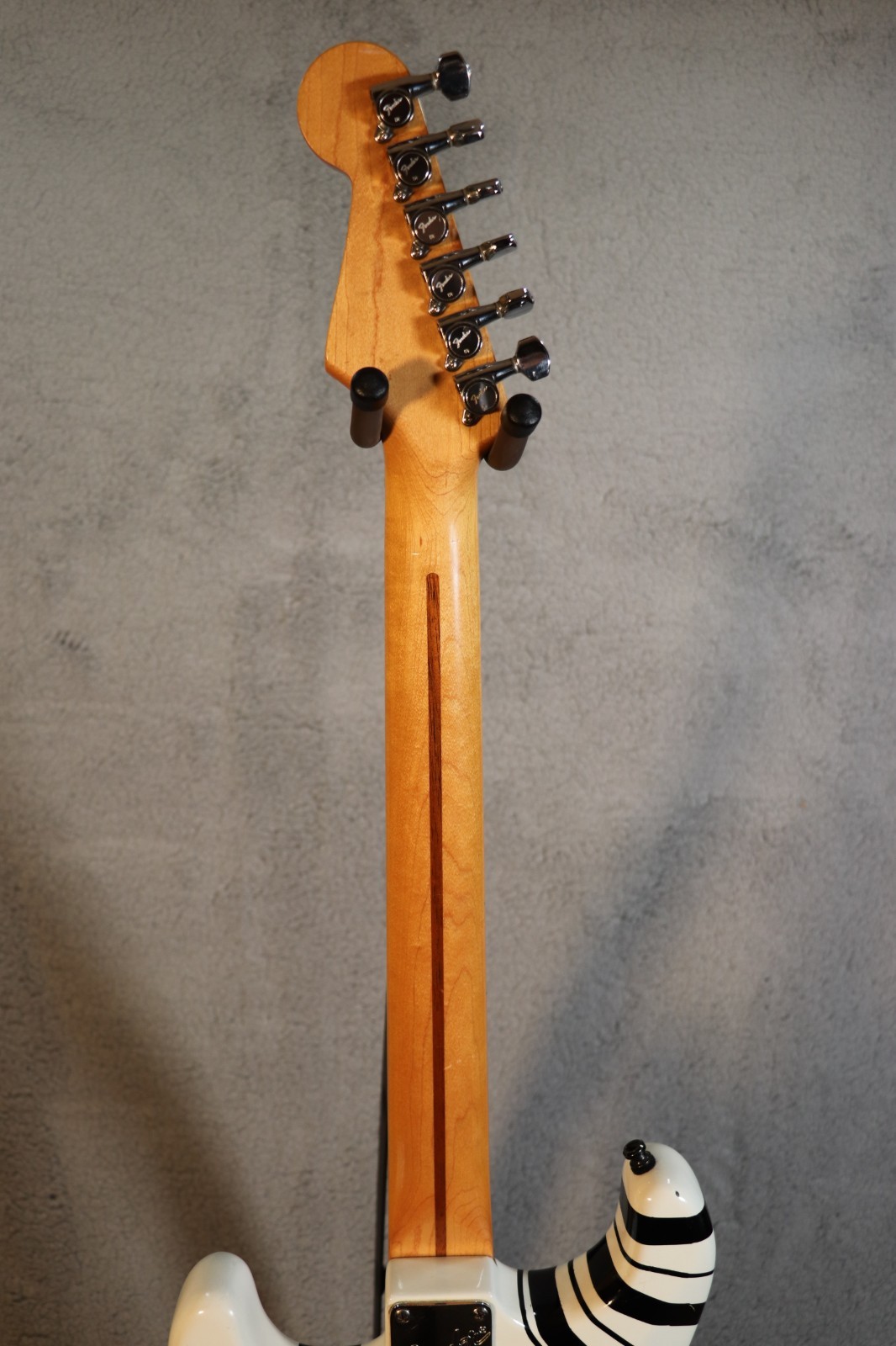 1984-87 Squier Fender Stratocaster E Series MIJ Frankenstein Black White Japan
