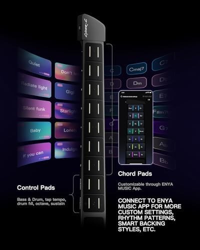 Enya CYBER-G Stringless Smart Guitar App-Control Portable MIDI Controller F/S