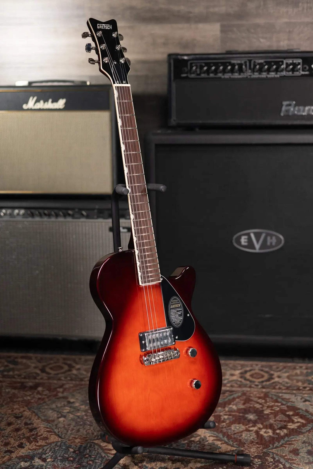 Gretsch Electromatic Jet Club 1 Pickup Electric Guitar – Claret Burst