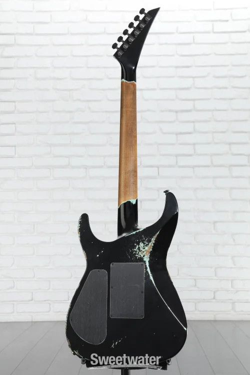 Jackson USA Tangent Series Soloist Electric Guitar – Black Over Surf Green,