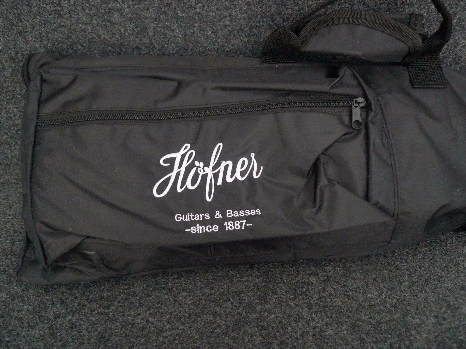 HOFNER HCT-SH-SS SHORTY TRAVEL Electric Guitar METALIC SILVER SPARKLE & Gig Bag
