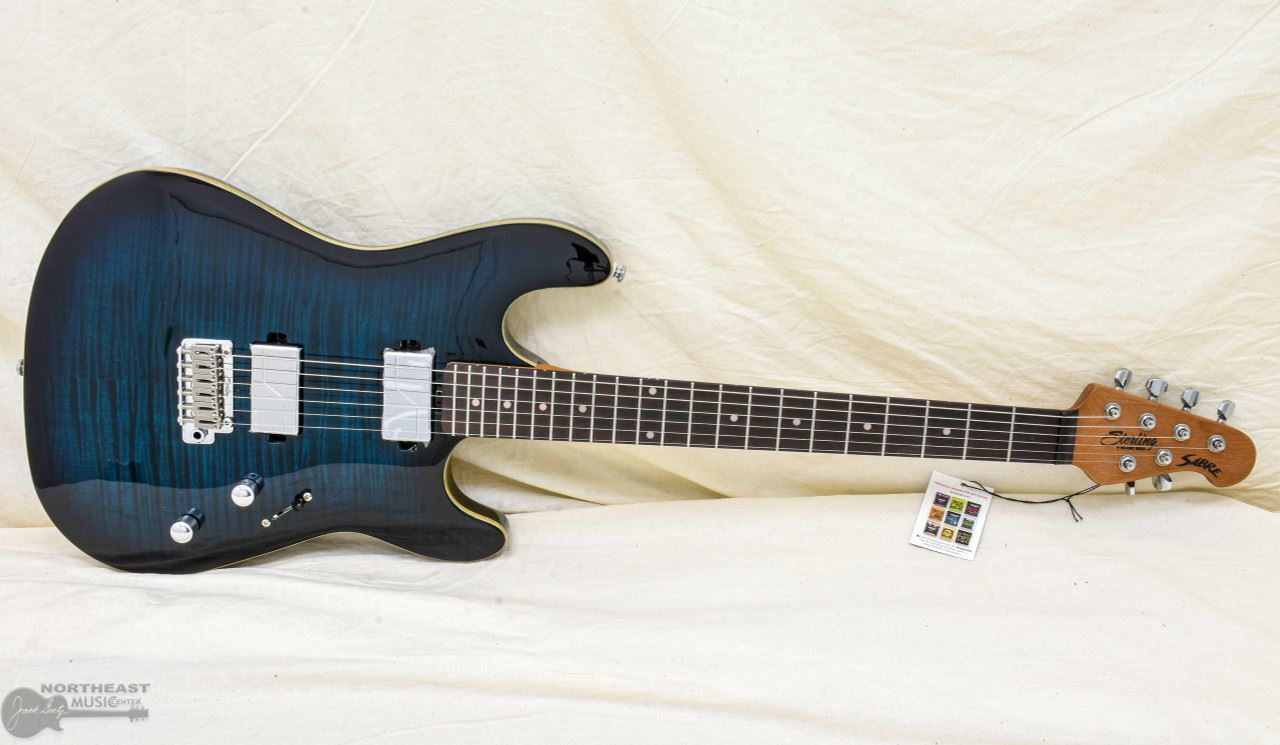 Sterling by Music-Man Sabre – Deep Blue Burst
