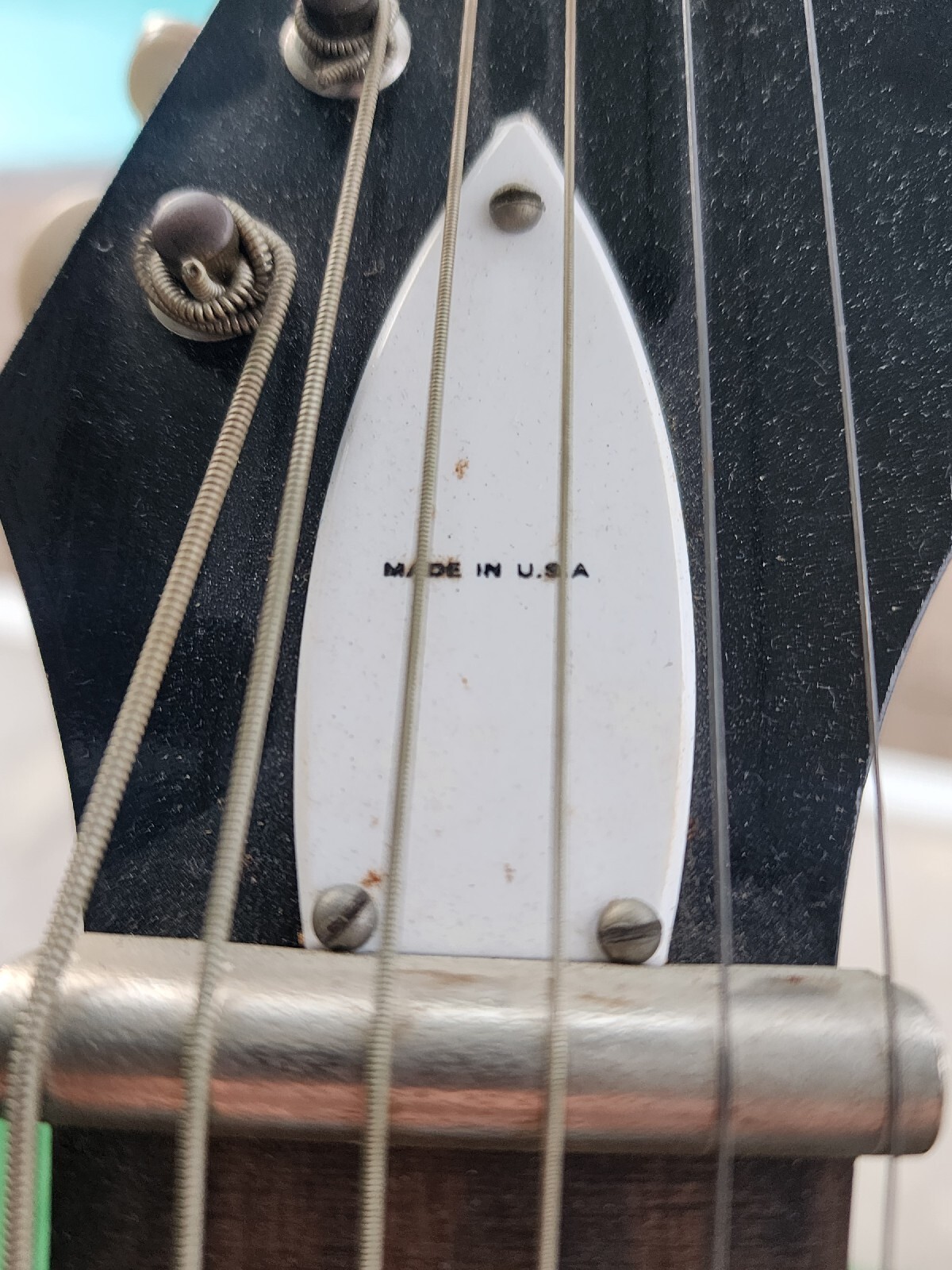 1967 Harmony Silhouette H15 Holiday-Branded Vintage Electric Guitar, Gold Foils
