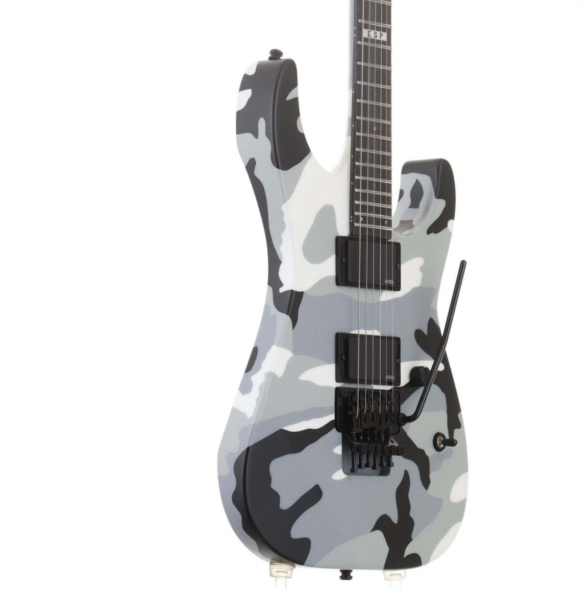 ESP E-II M-II Neck Thru Urban Camo EMG 81 Floyd Rose Japan Used