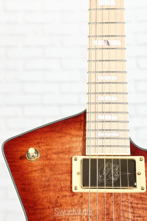 Ibanez Iceman IC420MFM Electric Guitar – Caramel Burst Low Gloss