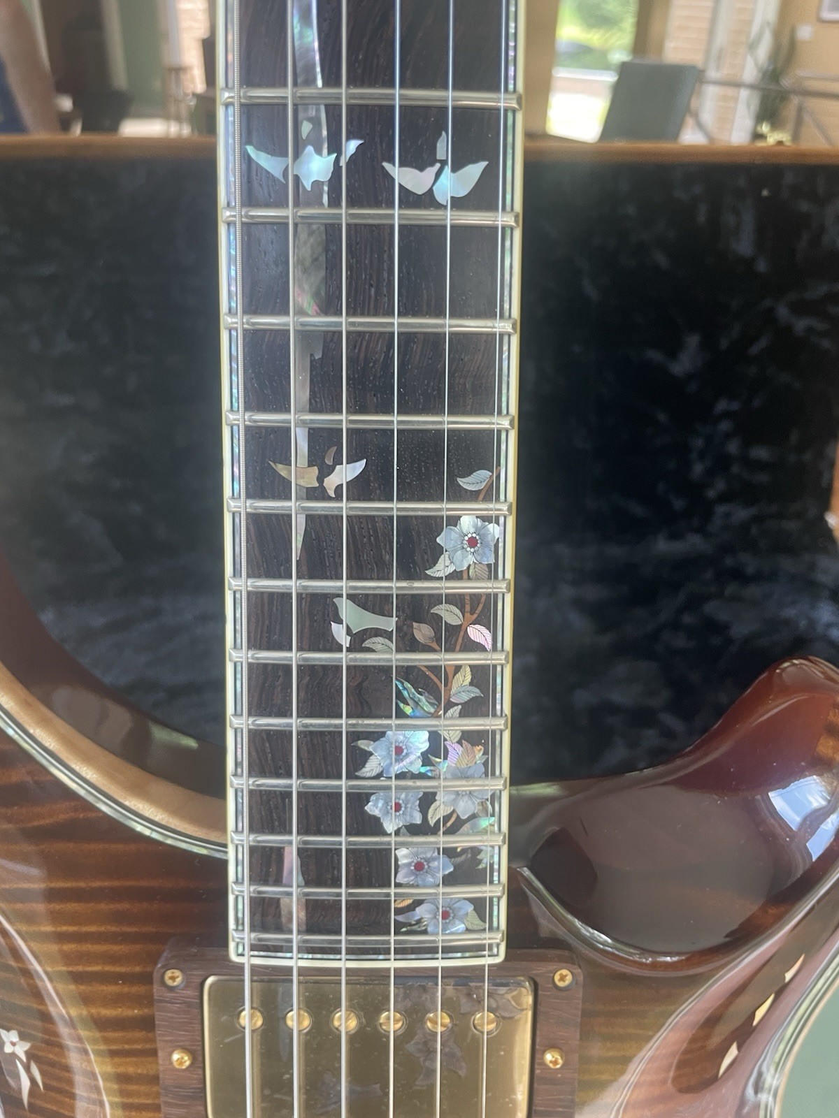 PRS 10th Anniversary Private Stock Amber Burst Custom Joe Knaggs One Piece Maple