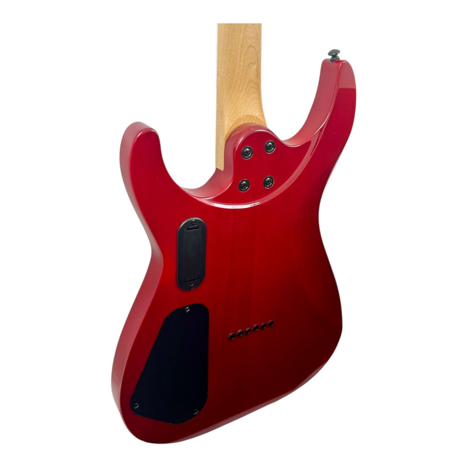 Haze HAX Active Humbuckers 24 Frets Electric Guitar – Dark Cherry Tiger – 6LFQRD