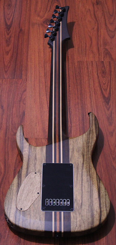 Halo Guitars MERUS 7-string EVERTUNE 🤘🏻 Buckeye Burl Cap Pale Moon Ebony I2263