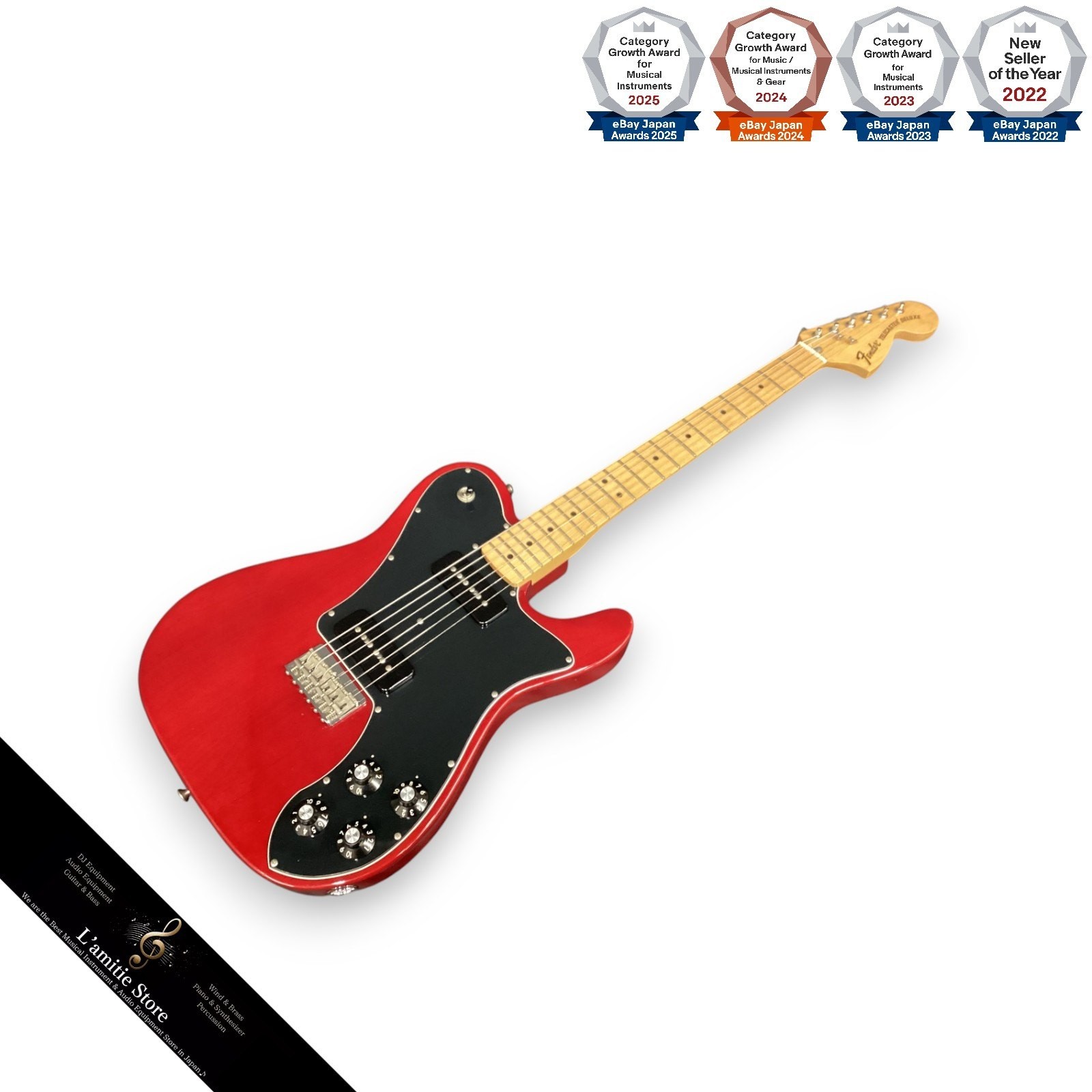 Fender Mexico Classic Player TLDX Telecaster Deluxe Black Dove/CRT Electric Gui
