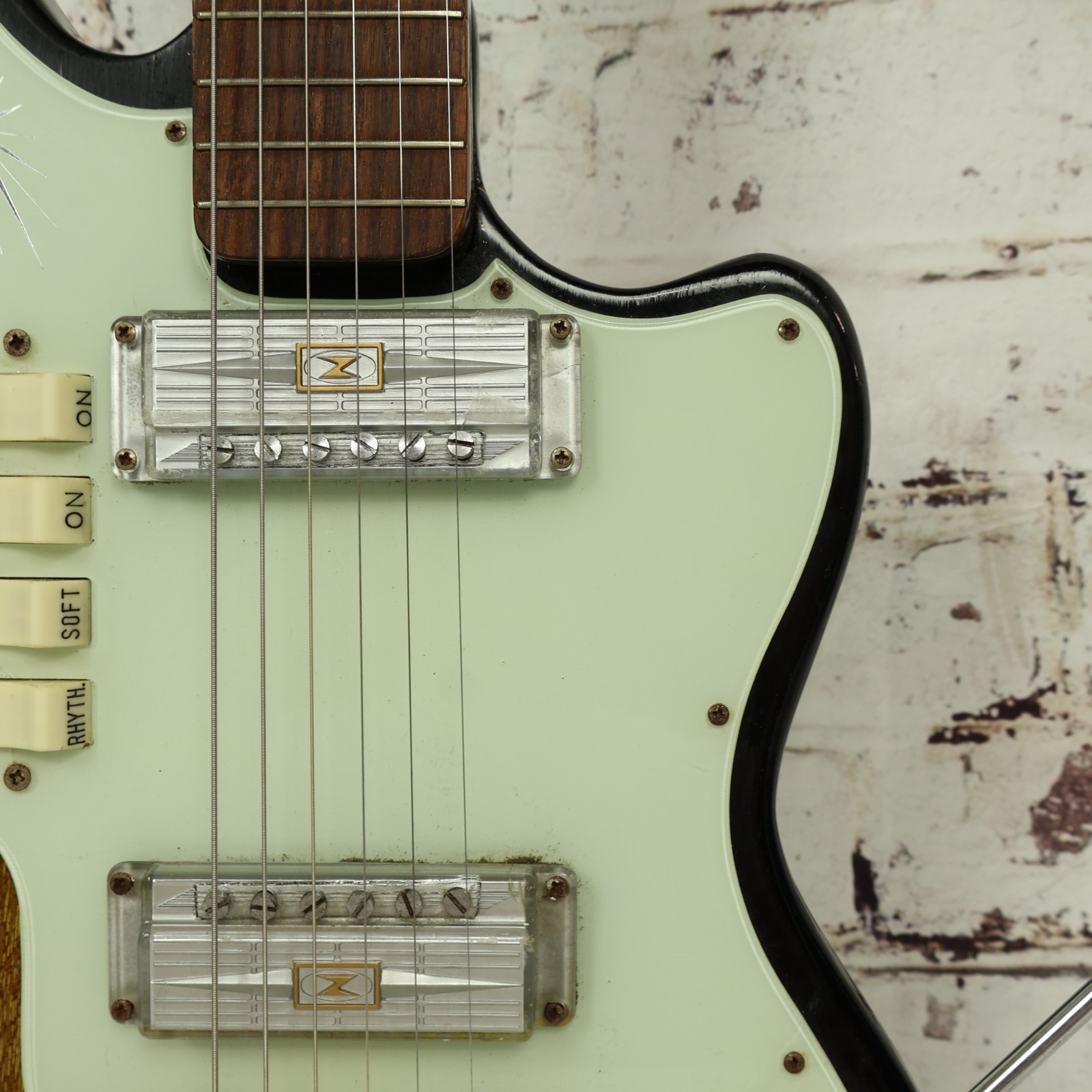 Vintage 1960s Zen-On (Zenon) Offset Sunburst Electric Guitar (MIJ)