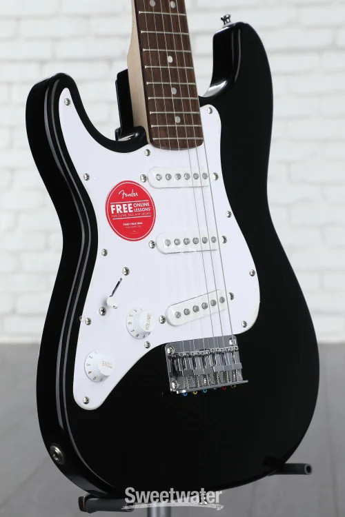 Squier Mini Stratocaster Left-handed Electric Guitar – Black