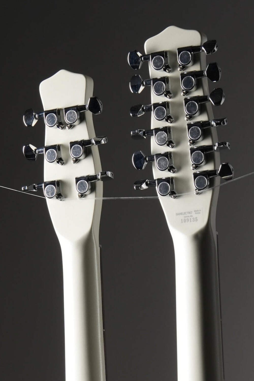 Danelectro Doubleneck 6/12 Electric Guitar – White Pearl