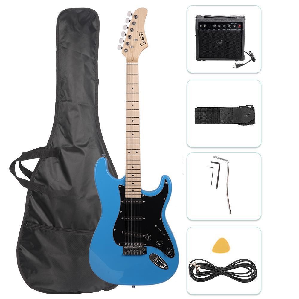 Glarry 39″ Electric Guitar Kit for School Beginner with 20W Amp