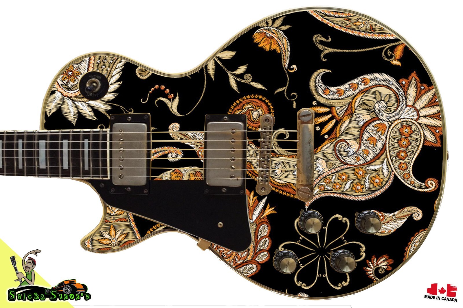 Guitar Skin Wrap Axe Re-Skin Traditional Paisley 091