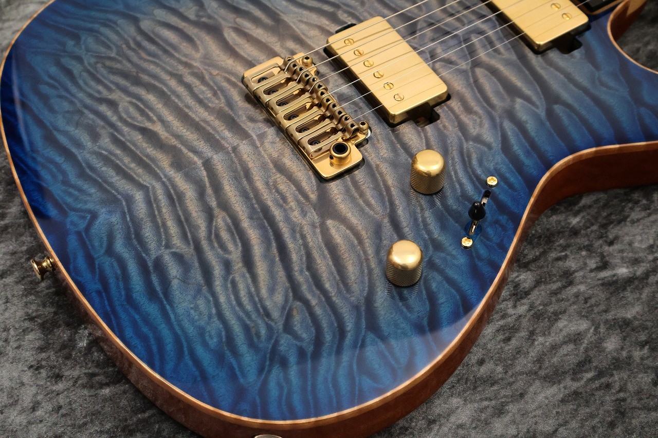 Sugi DS496E Quilt Maple/HM F-Maho Dark Blue 6A Custom USED