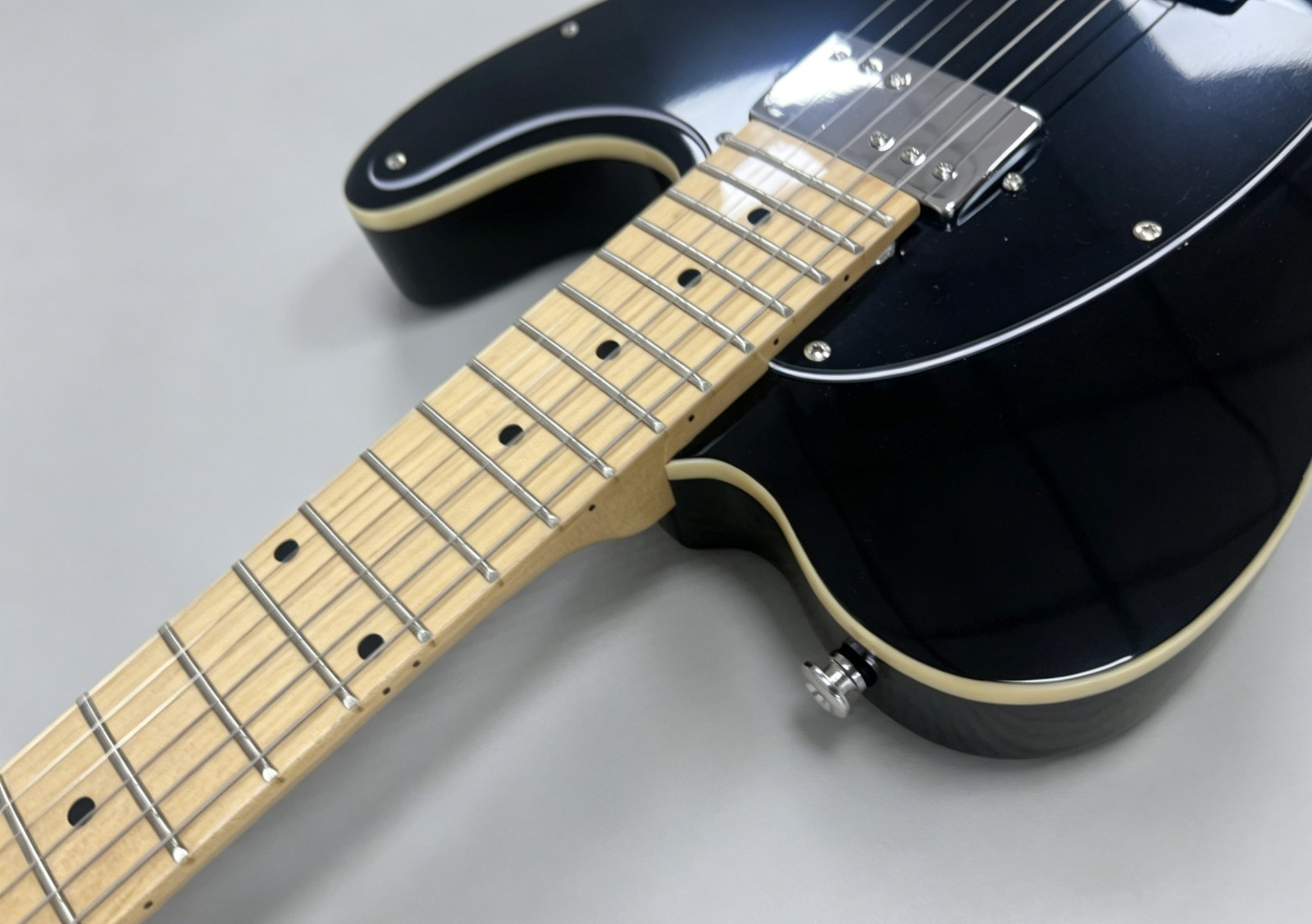 US STOCK gloss Black TL Style Guitar Floyd Rose Tremolo Maple Neck Fast Ship
