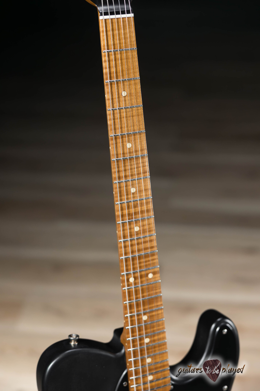 Shabat Lion Special Swamp Ash T-Style w/ Maple Neck & Lollar P-90s – Satin Black