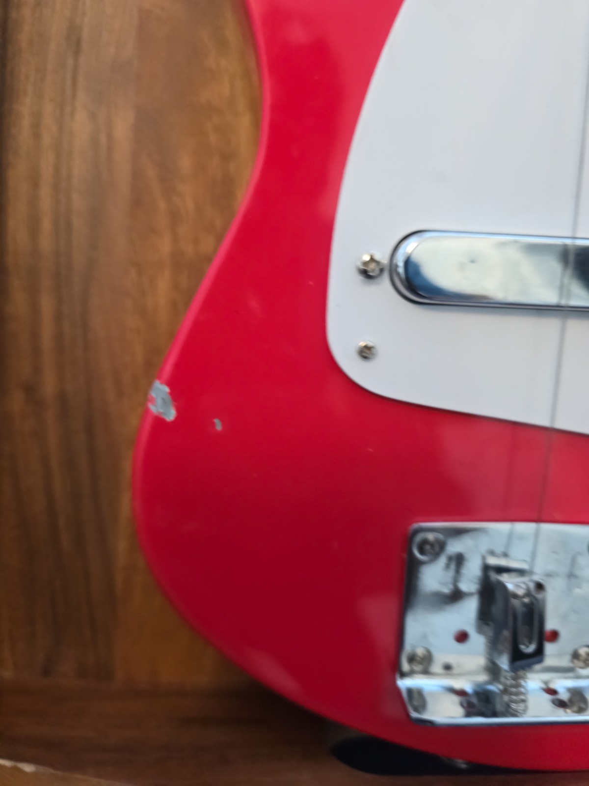 Loog Mini Electric Guitar 3-String Red, Part