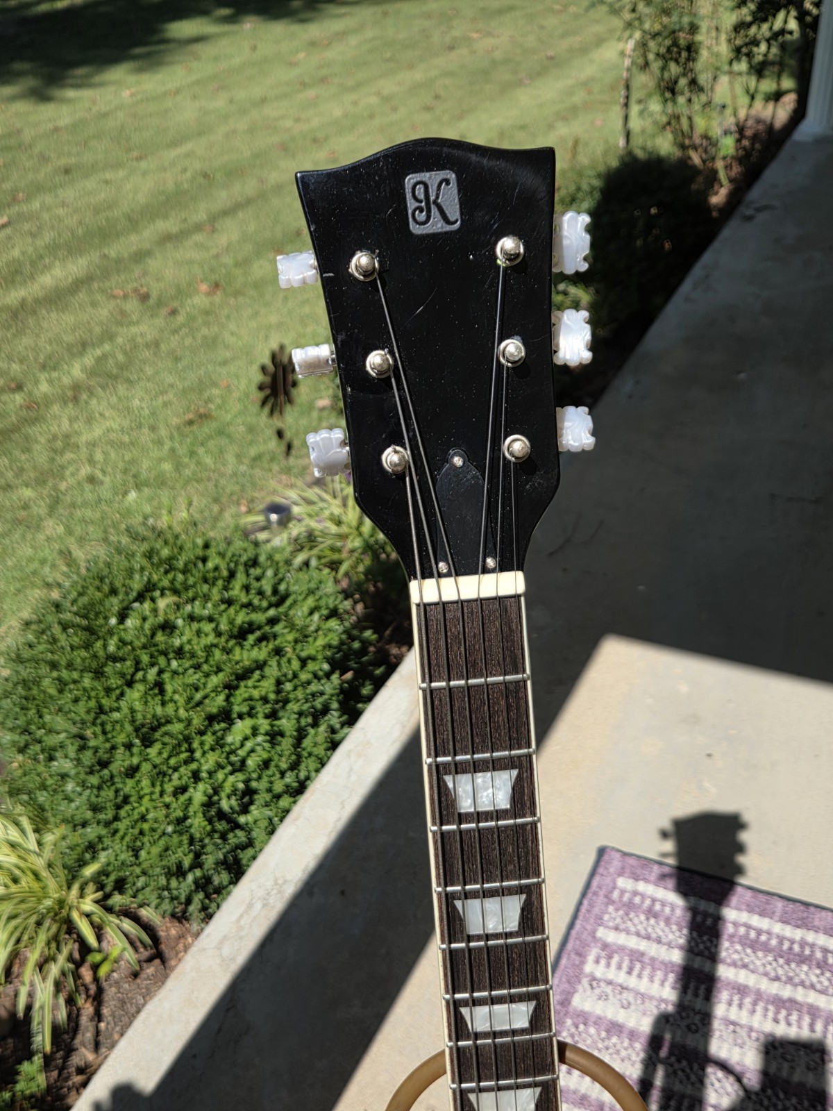 Kay 60’s Thinline Electric Guitar Body W/ New Neck, Wiring, Pickups Bridge Guard
