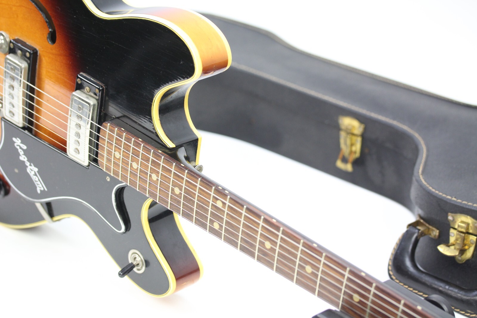 Hagstrom Viking V1 Semi-hollow body guitar ’65 orig case excellent