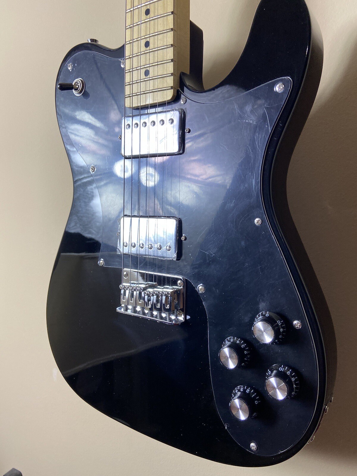 Electric Guitar Vilches Guitars Basswood Black HH pickups w/HardCase