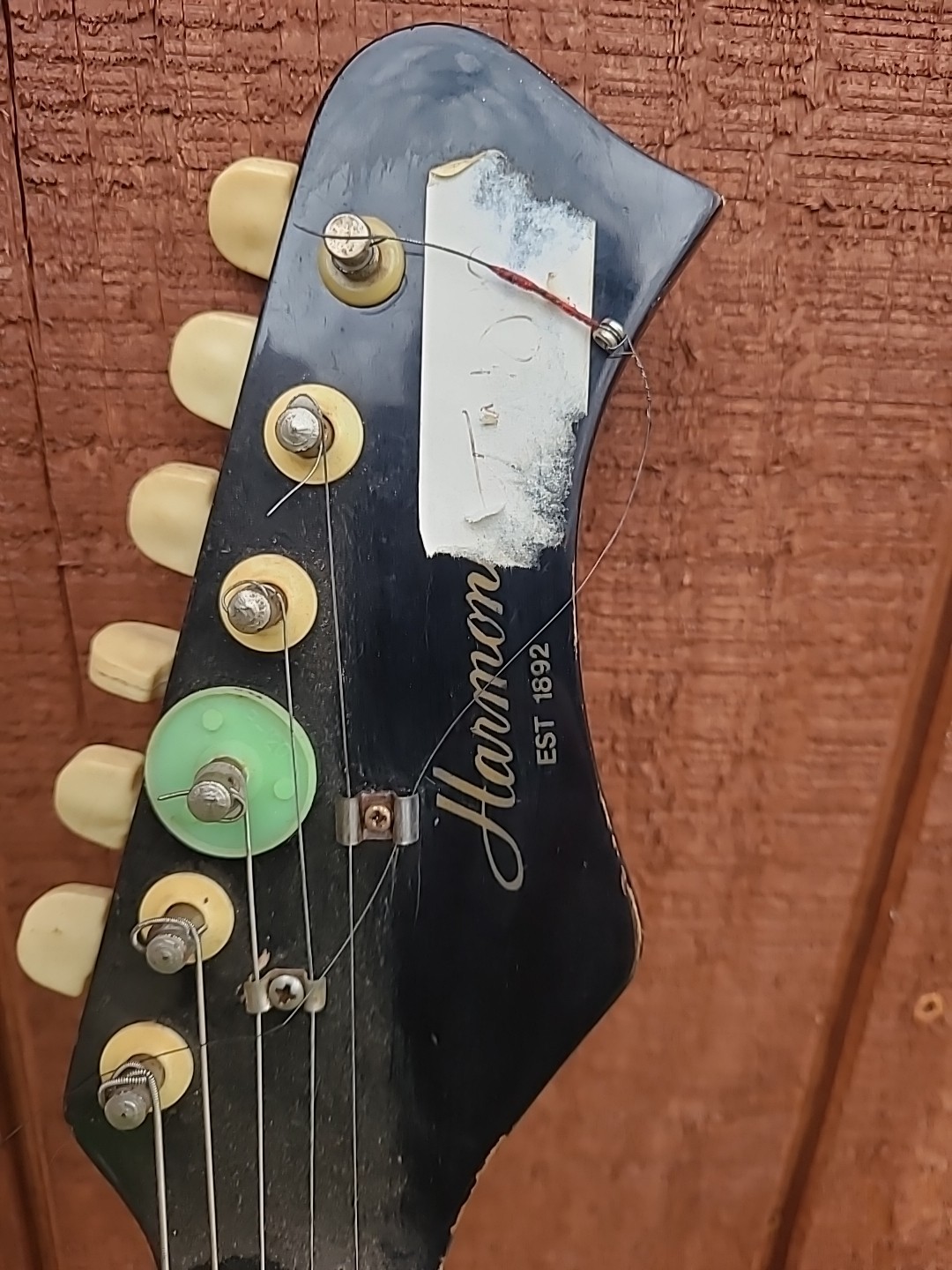 Vintage Harmony Electric Guitar Kiss Army Rock 80s Parts As Is