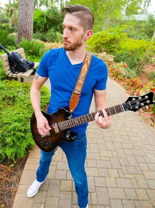 Journey Instruments – OE990BK Black Overhead Collapsible Electric Travel Guitar
