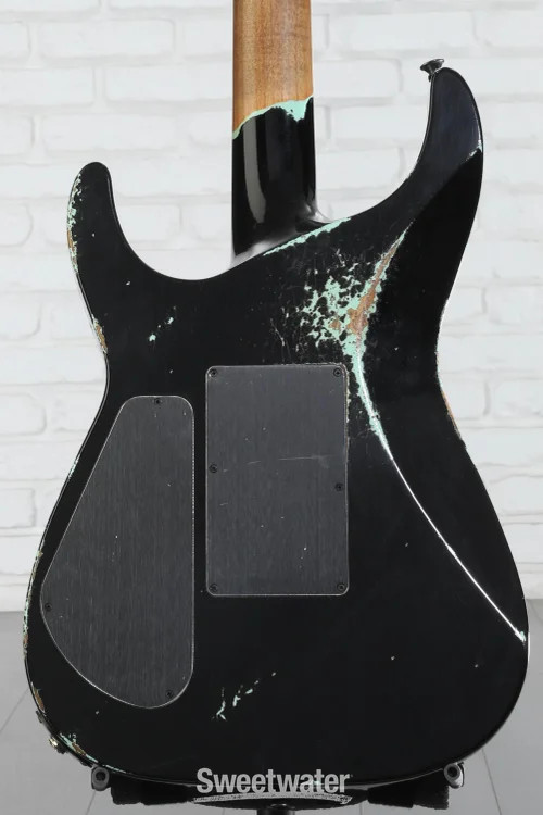 Jackson USA Tangent Series Soloist Electric Guitar – Black Over Surf Green,