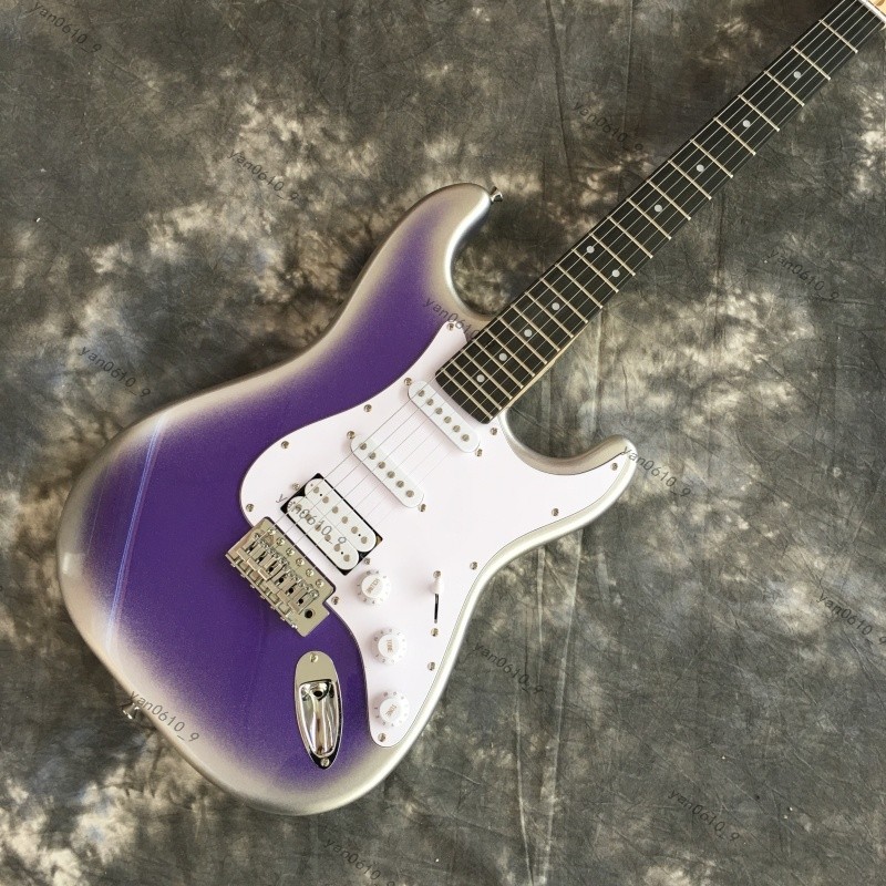solid S-T electric guitar purple SSH pickups rosewood fretboard free shipping