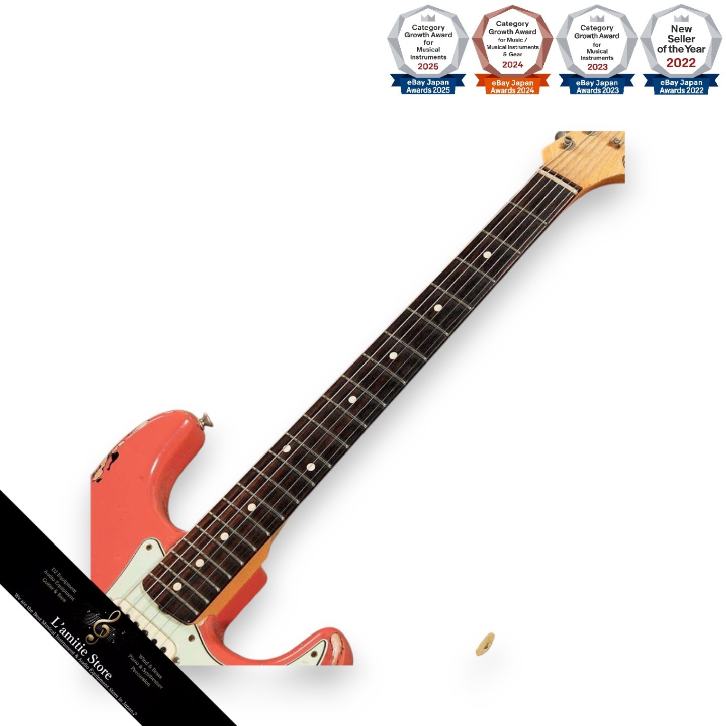 Fender Custom Shop Michael Landau 1963 Stratocaster Fiesta Red 3Color Sunburst