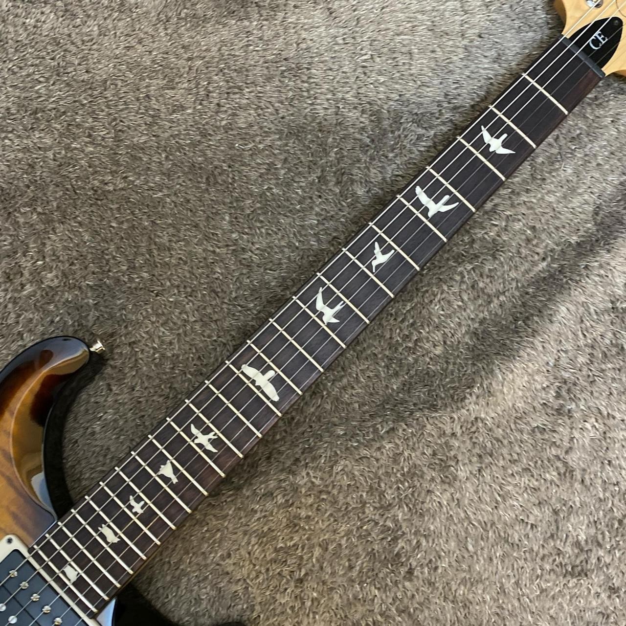 Paul Reed Smith PRS CE24 Semi-Hollow Black Amber Electric Guitar Used