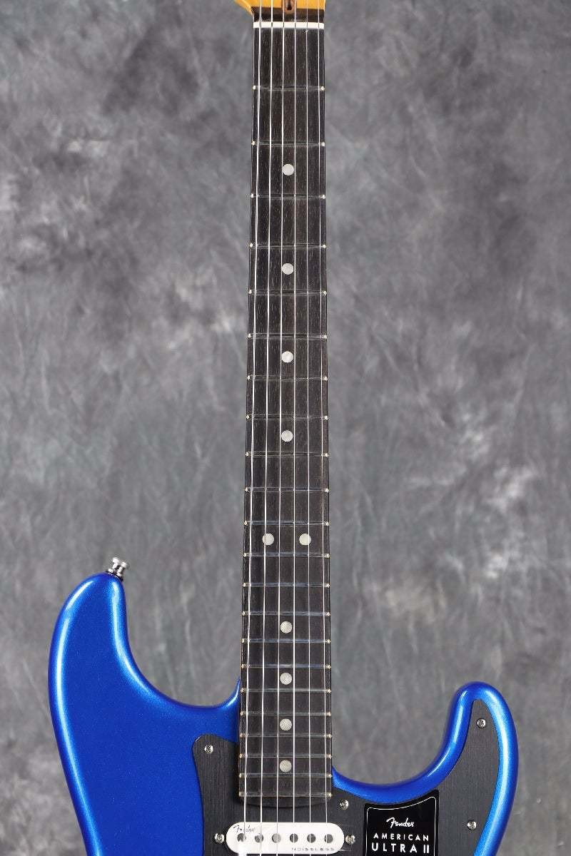 Fender American Ultra II Stratocaster Ebony FB Noble Blue Used Electric Guitar
