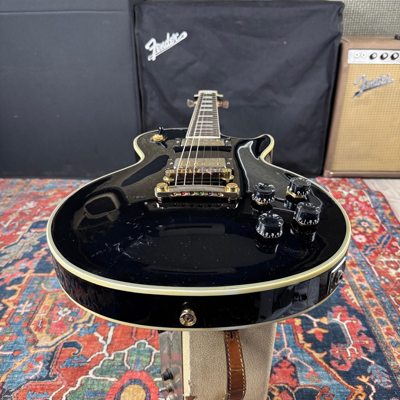 Fernandes/Burny RLC-55 Les Paul Custom Black – 1998