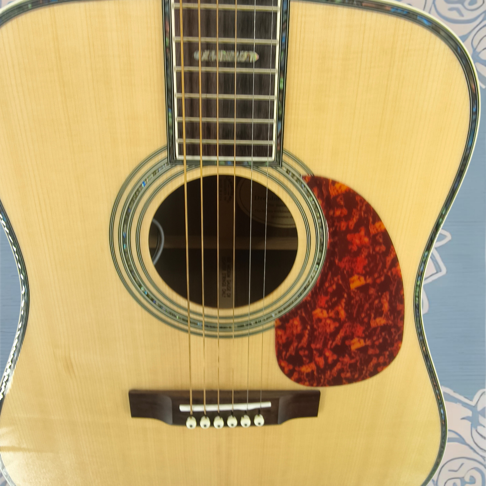 US Ship D-45 Acoustic Guitar Natural Finish Spruce Top Rosewood Back