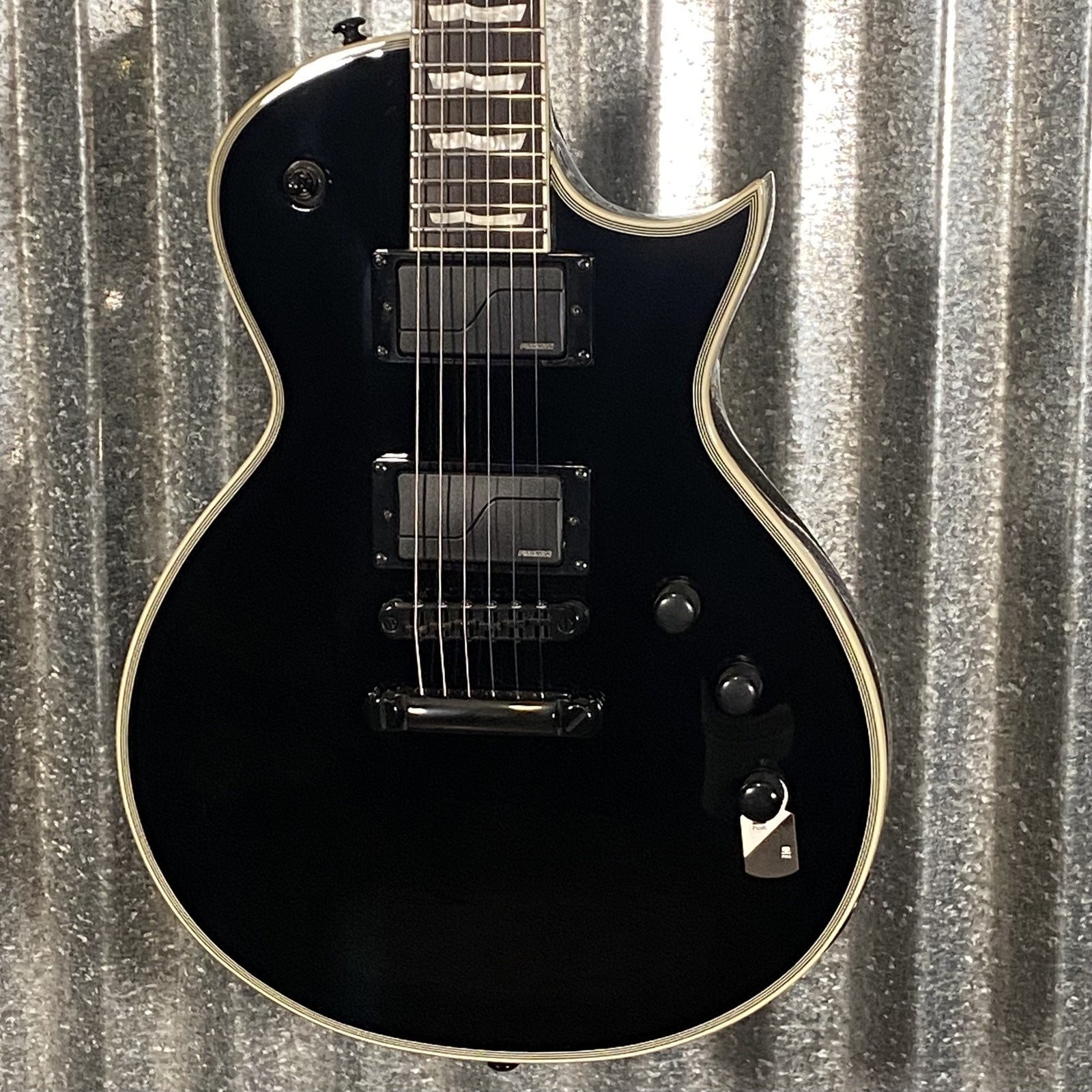 ESP LTD EC-1000S Gloss Black Fluence Guitar & Case #0366 Used