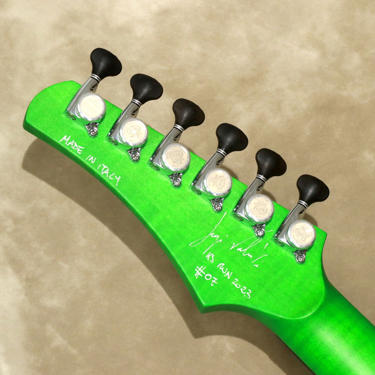Valenti Guitars Nebula Carved Semihollow Green Used Electric Guitar