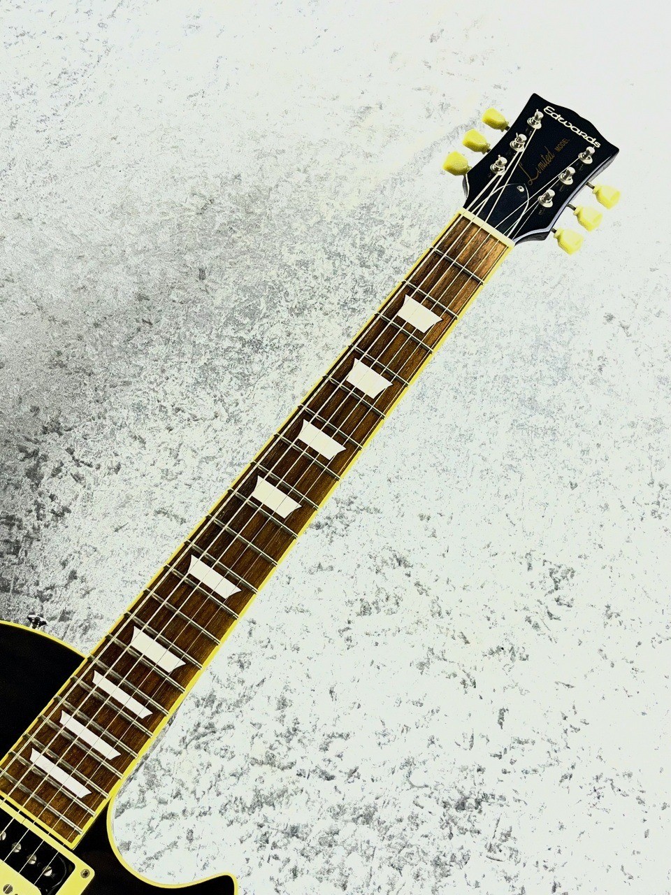 EDWARDS by ESP E-LP-100QM See Through Black Made in Japan 2015 LP Type E.Guitar