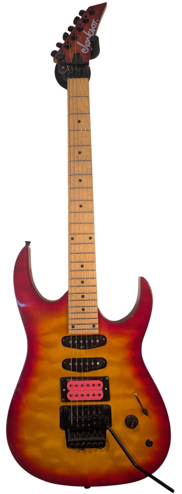 Jackson-Branded Guitar – Unknown Model | Floyd Rose | DiMarzio DP151 | Cherry