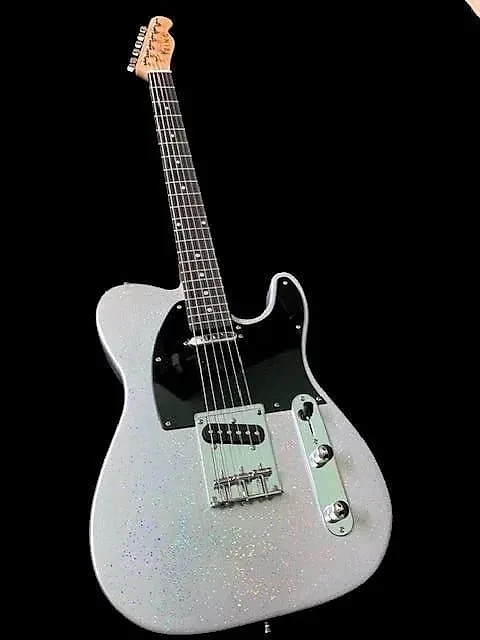 6 STRING SILVER SPARKLE TL STYLE KING ELECTRIC GUITAR-GREAT PLAYING SOLID GUITAR