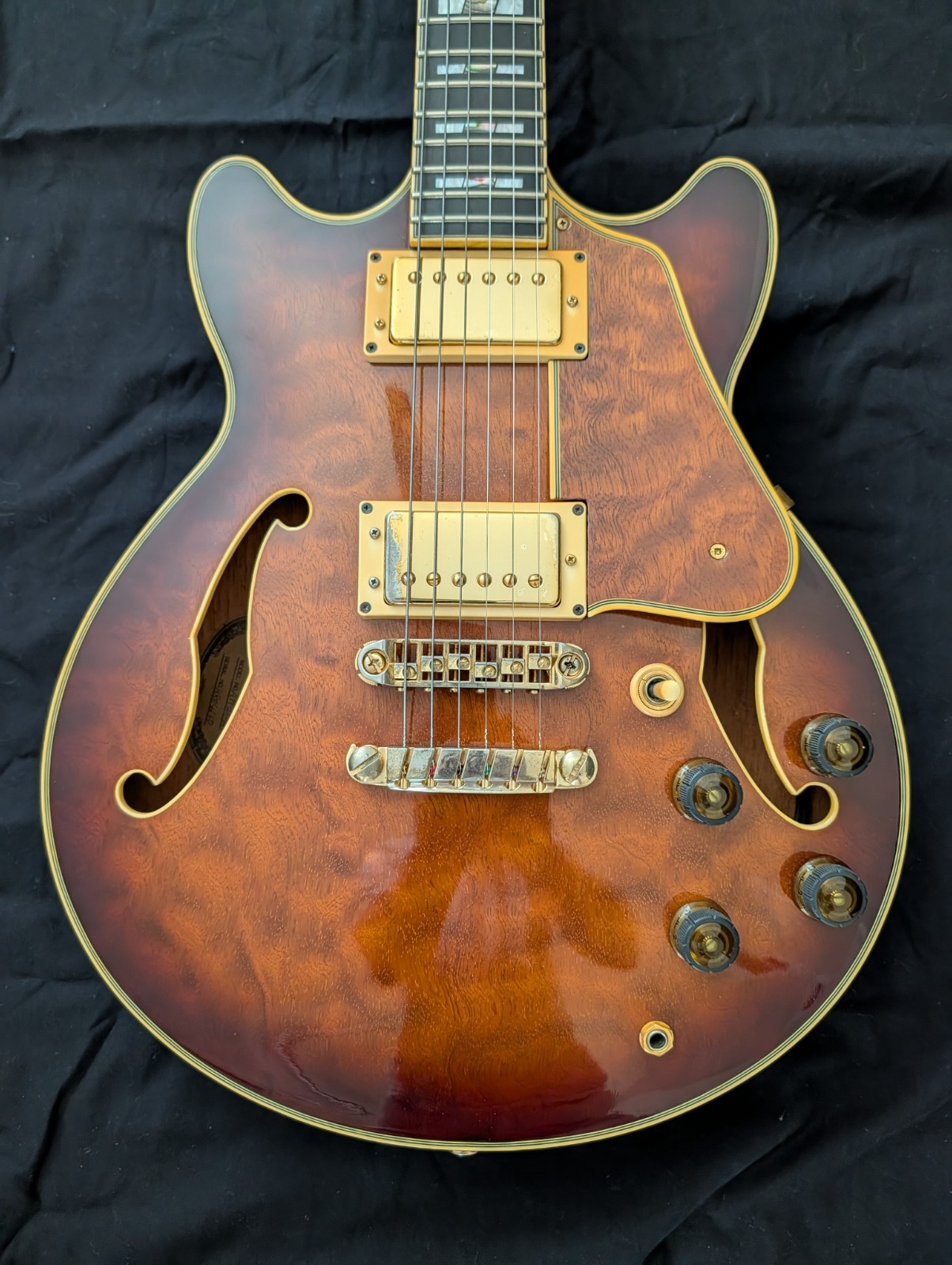 Ibanez Artstar AM200 1988 Burl Mahogany Vintage Semi-Hollow Guitar, Near-Mint
