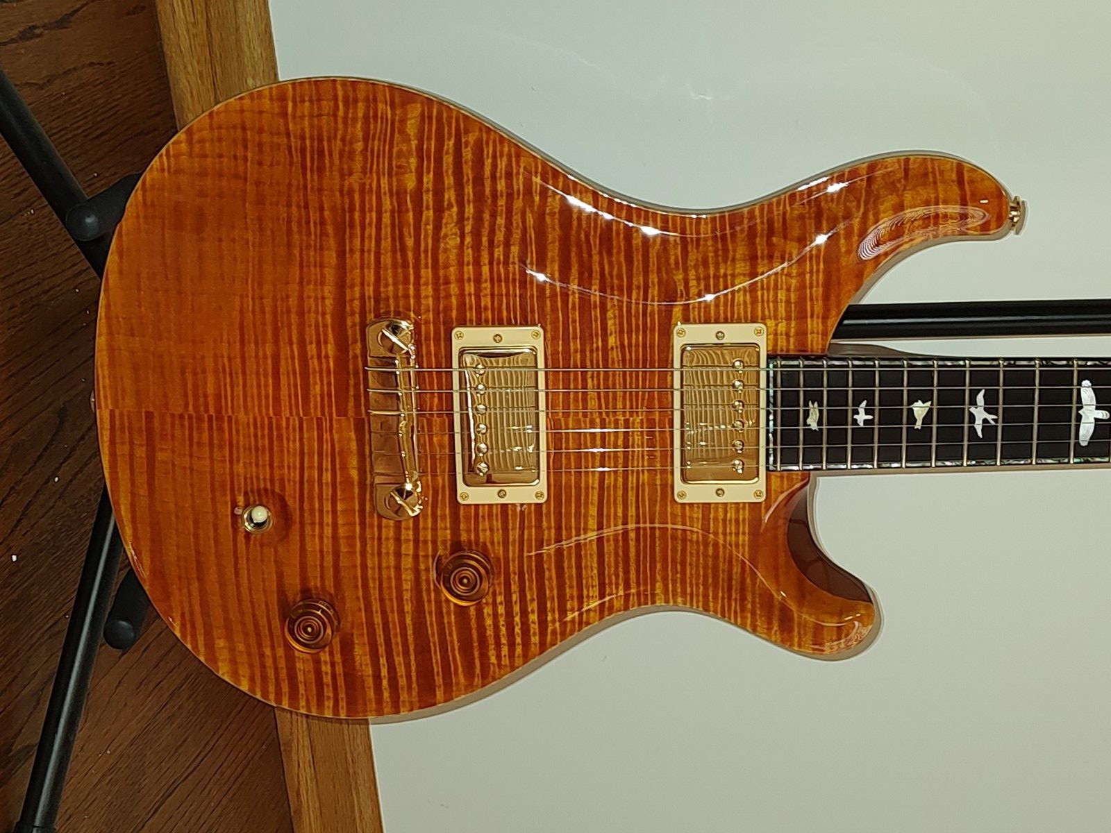 PAUL REED SMITH 1995 10TH ANIVERSARY #89 – FLAME TOP – STOPTAIL – ABALONE – BIRD