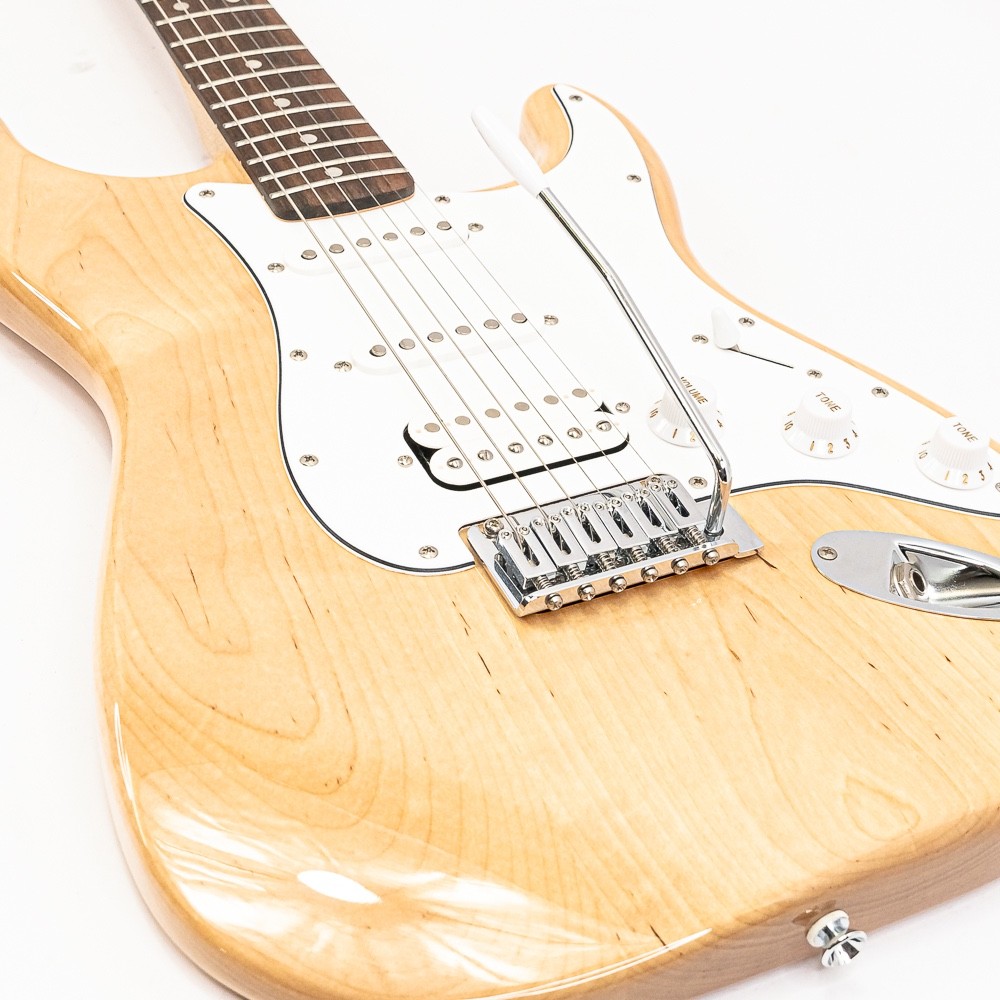2024 Squier Affinity Stratocaster HSS Electric Guitar Natural Finish w/ Tremolo