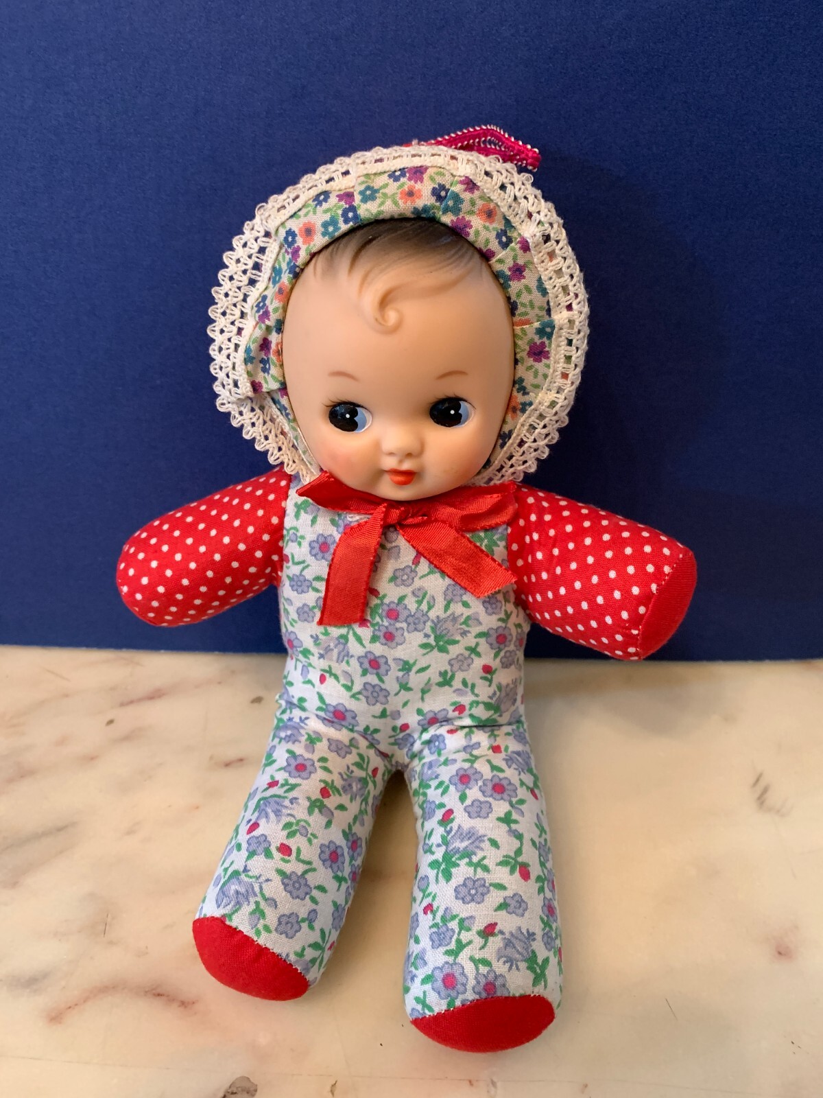 VINTAGE toy doll BABY RED CHINA